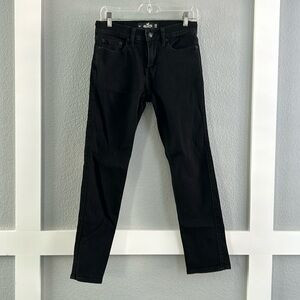 Hollister men’s black slim straight advance stretch jeans